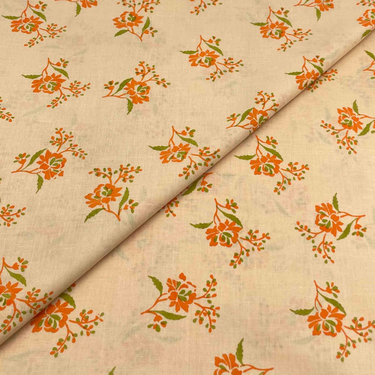 Cambric Cotton Block Print D25207 - Image 1