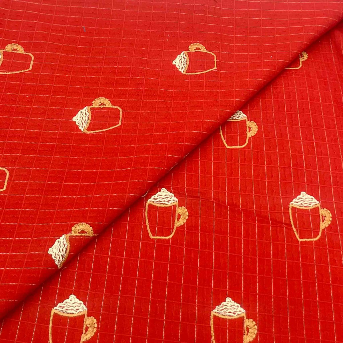 Satpara Wider Khaddar Embroidery D170 - Image 1