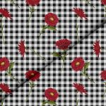 Honeycomb Wider Linen Print D166