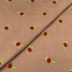 Peach Wool Embroidery D25D156