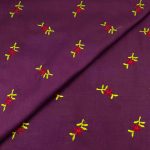 Peach Wool Embroidery D25D159