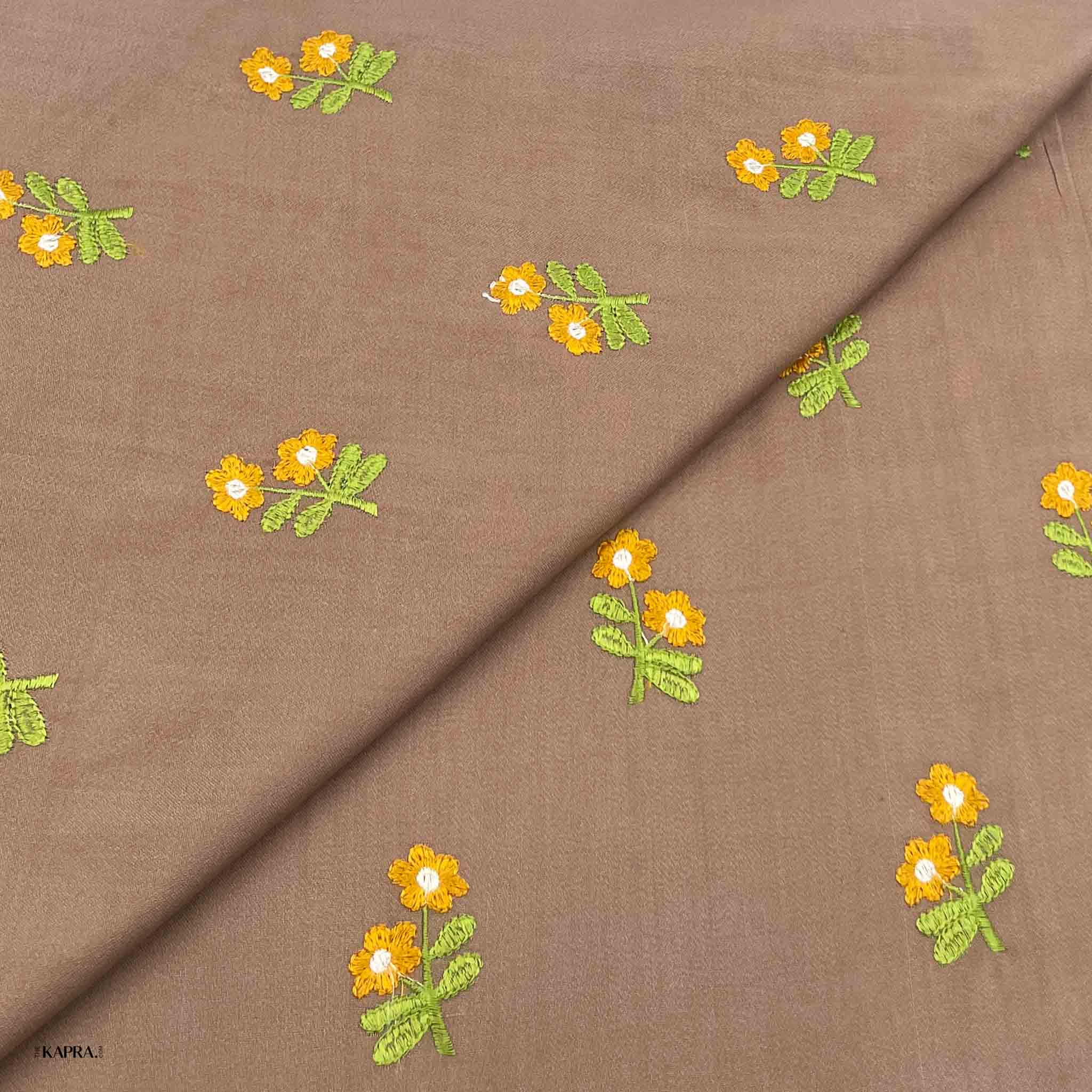 new winter kapra-11 Peach Wool Embroidery D25D163 - Image 1