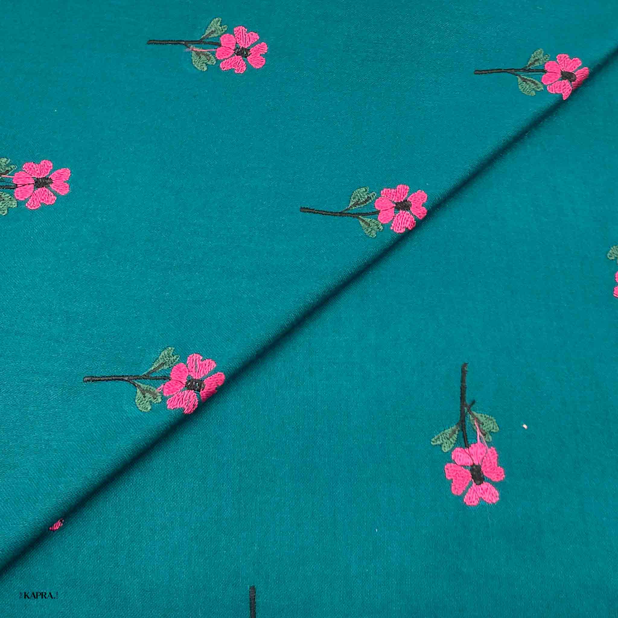 new winter kapra.com-36 Peach Wool Embroidery D25D171 - Image 1