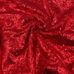 Sequin Georgette Red