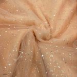 Star Net Embroidery Peach