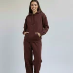Fleece Coord Set Maroon