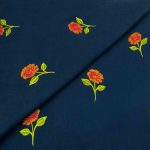 Peach Wool Embroidery D25D183