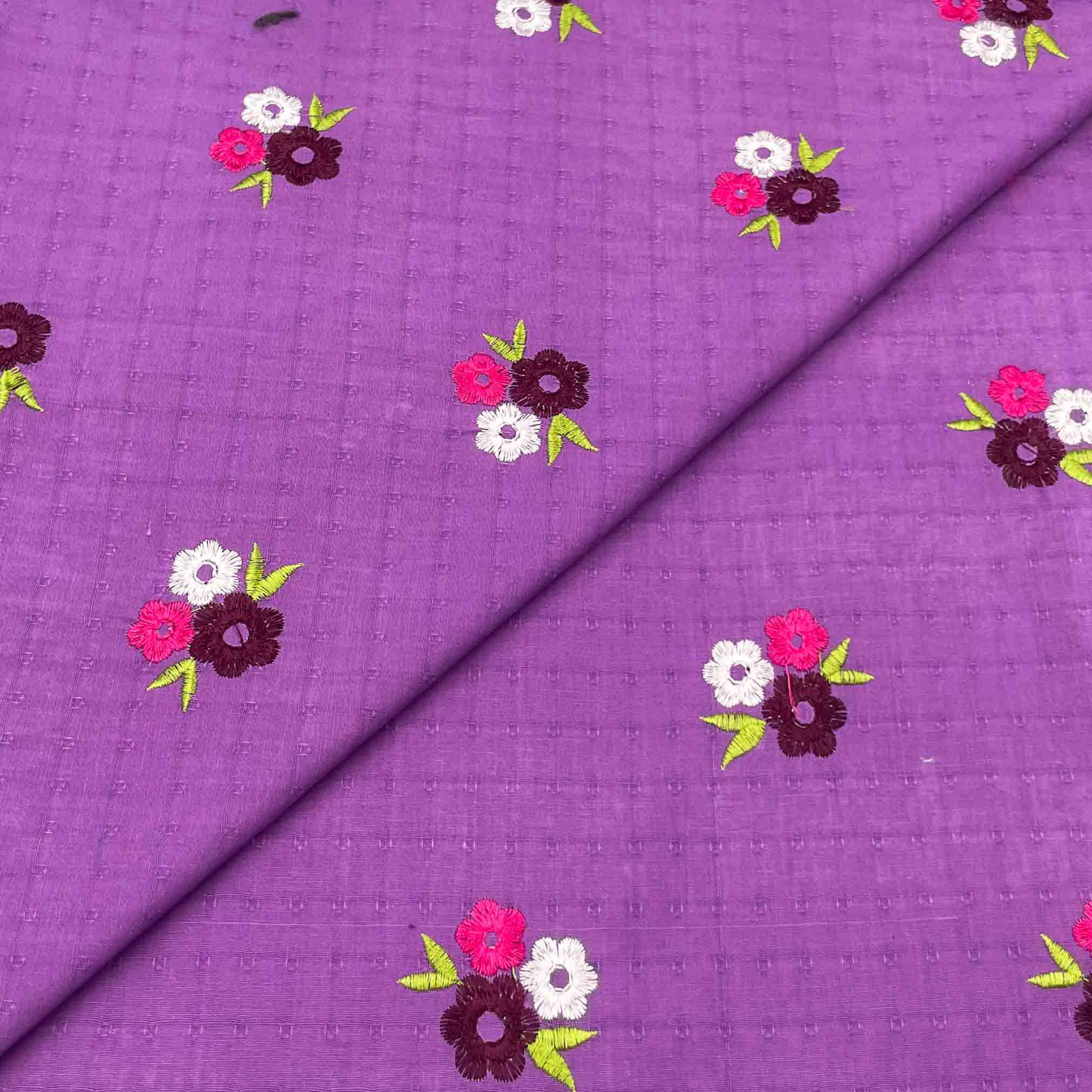 embroidery winter new-04 Self Winter Cotton Embroidery D25D144 - Image 1