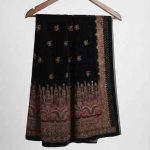 Micro Velvet Glitter Shawl Black