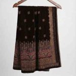 Micro Velvet Glitter Shawl Brown