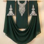 Cambric Embroidered 3PC Emerald