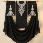 Cambric Embroidered 3PC Black