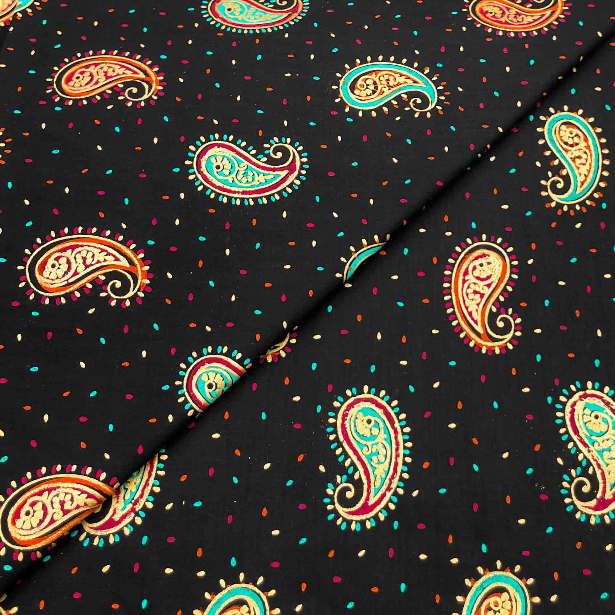 block prints embroidery new-04 Cambric Cotton Block Print D26D162 - Image 1