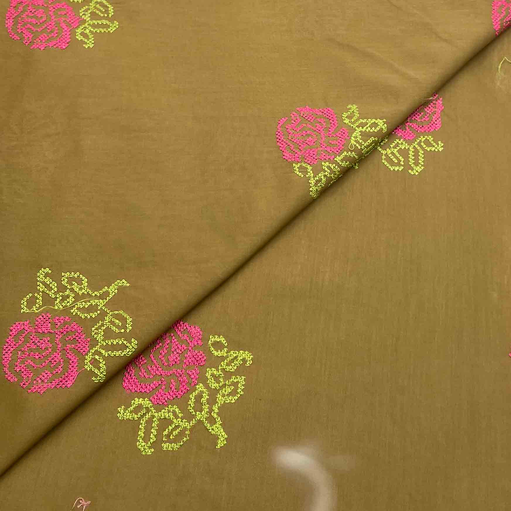 block prints embroidery new-24 Lawn Embroidery Wider D26D202 - Image 1