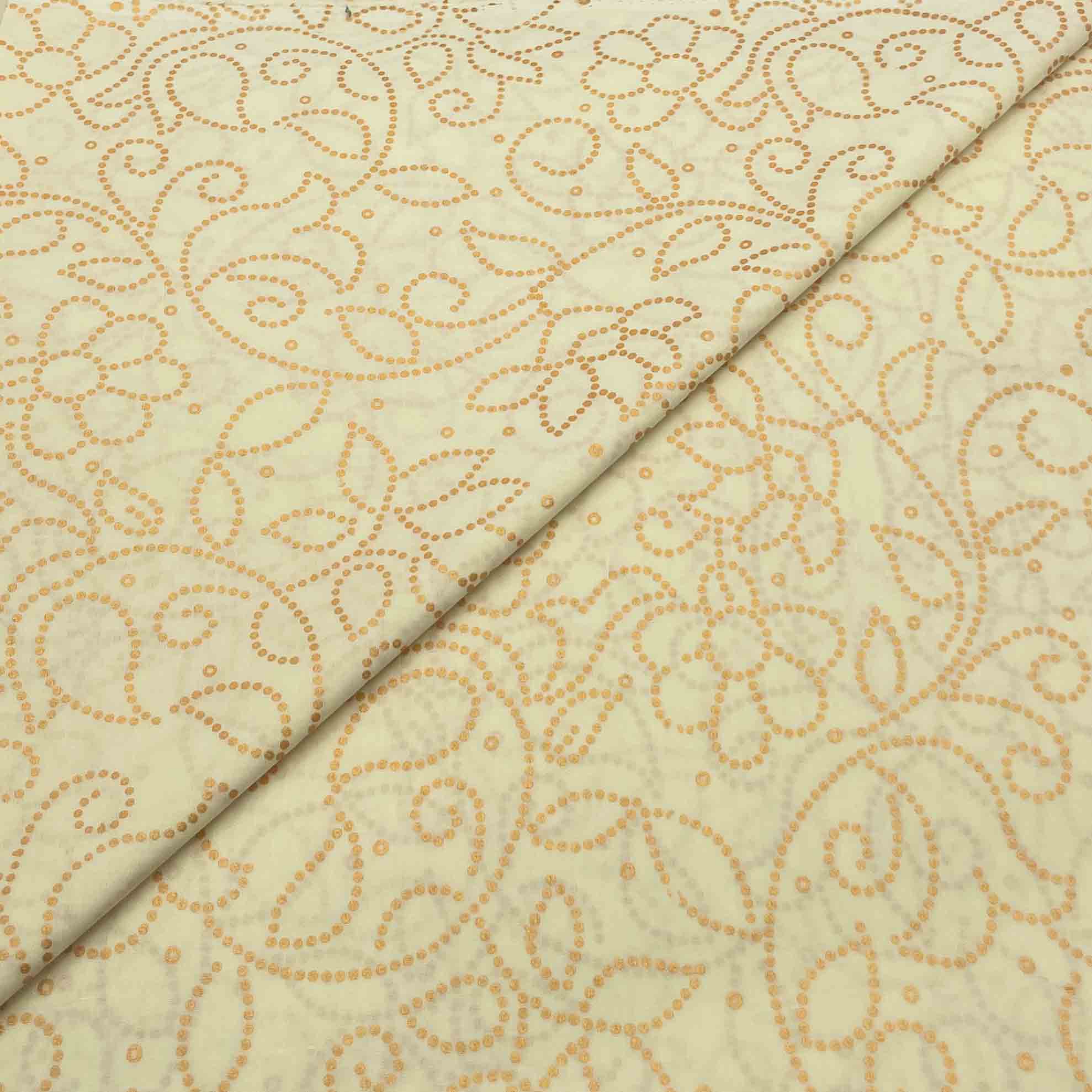 cambric block prints new-16 Cambric Cotton Block Print D26D156 - Image 1