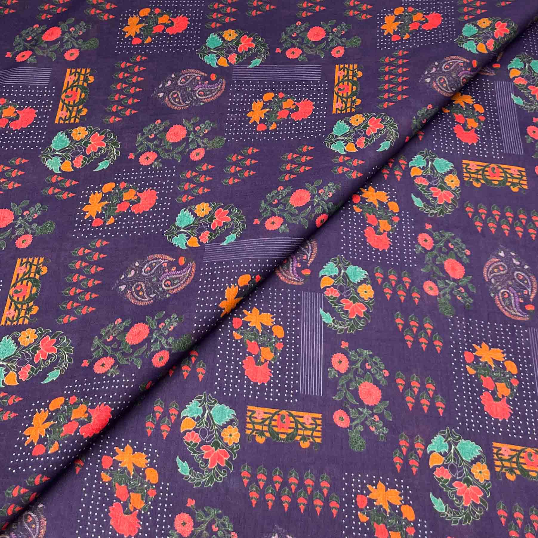 lawn prints new edit new-25 Lawn Digital Print D26D746 - Image 1