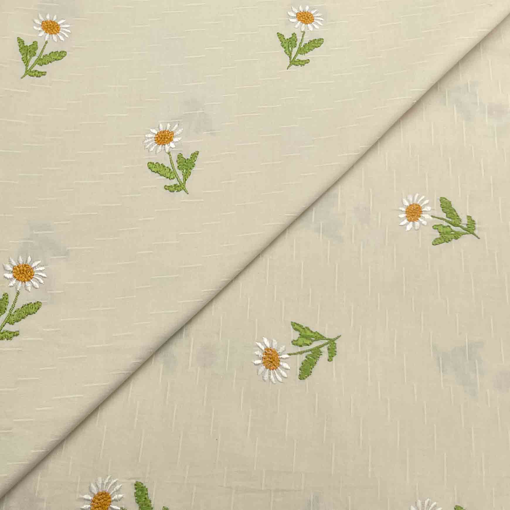 summer batch new-34 Cambric Cotton Wider Embroidery D26D146 - Image 1