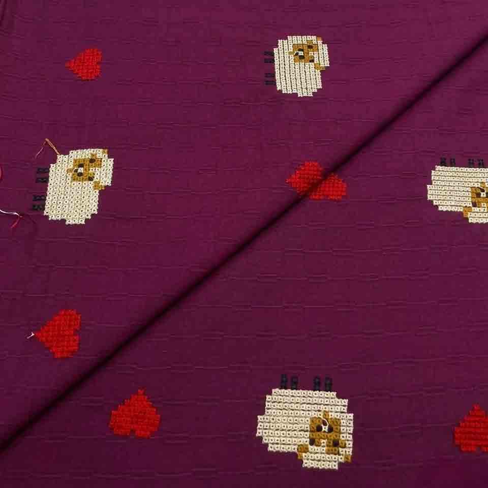 lawn cambric new-02 Cambric Cotton Wider Embroidery D26D192 - Image 1