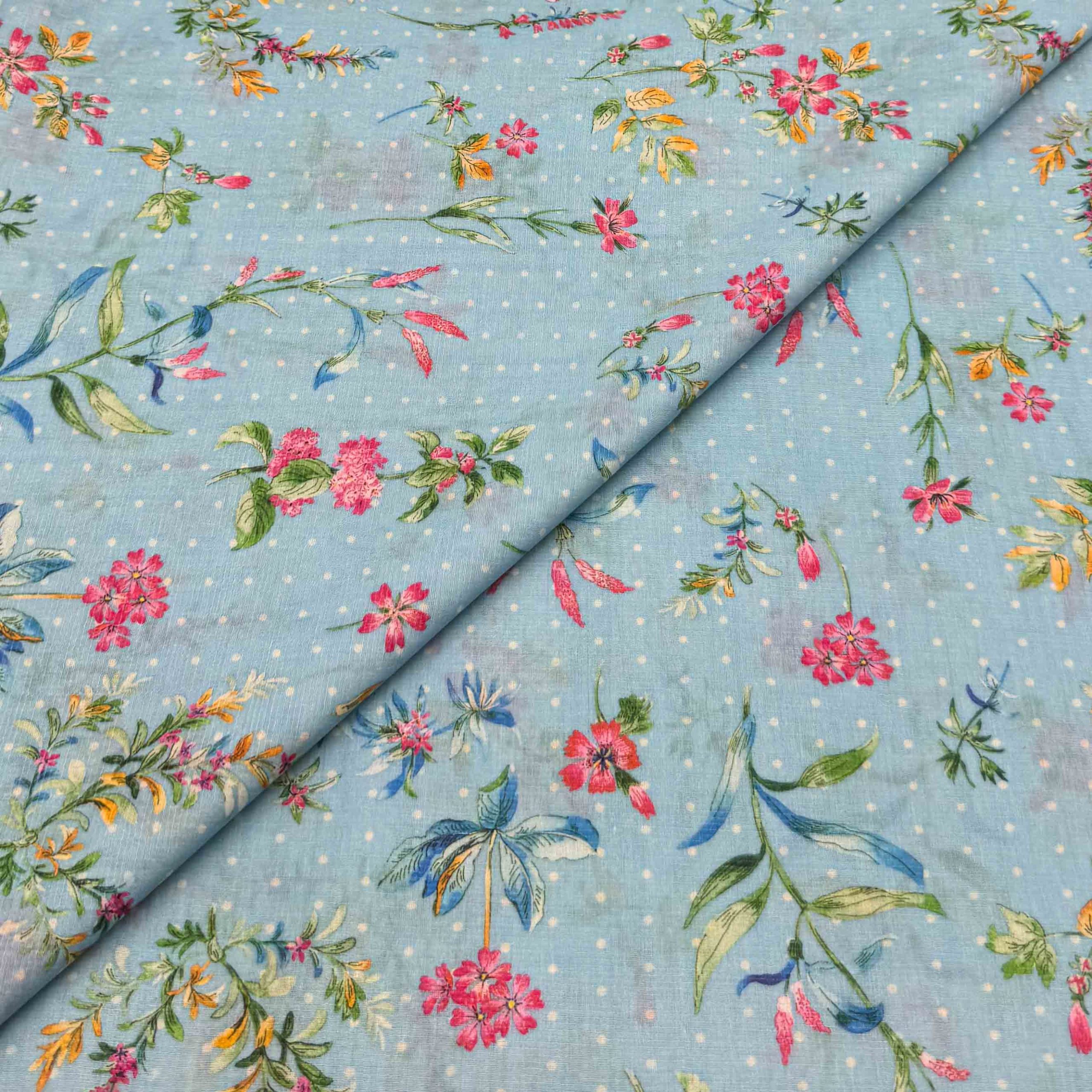 Glittet Lawn Prints New-57 Glitter Lawn Print D26D1179 - Image 1