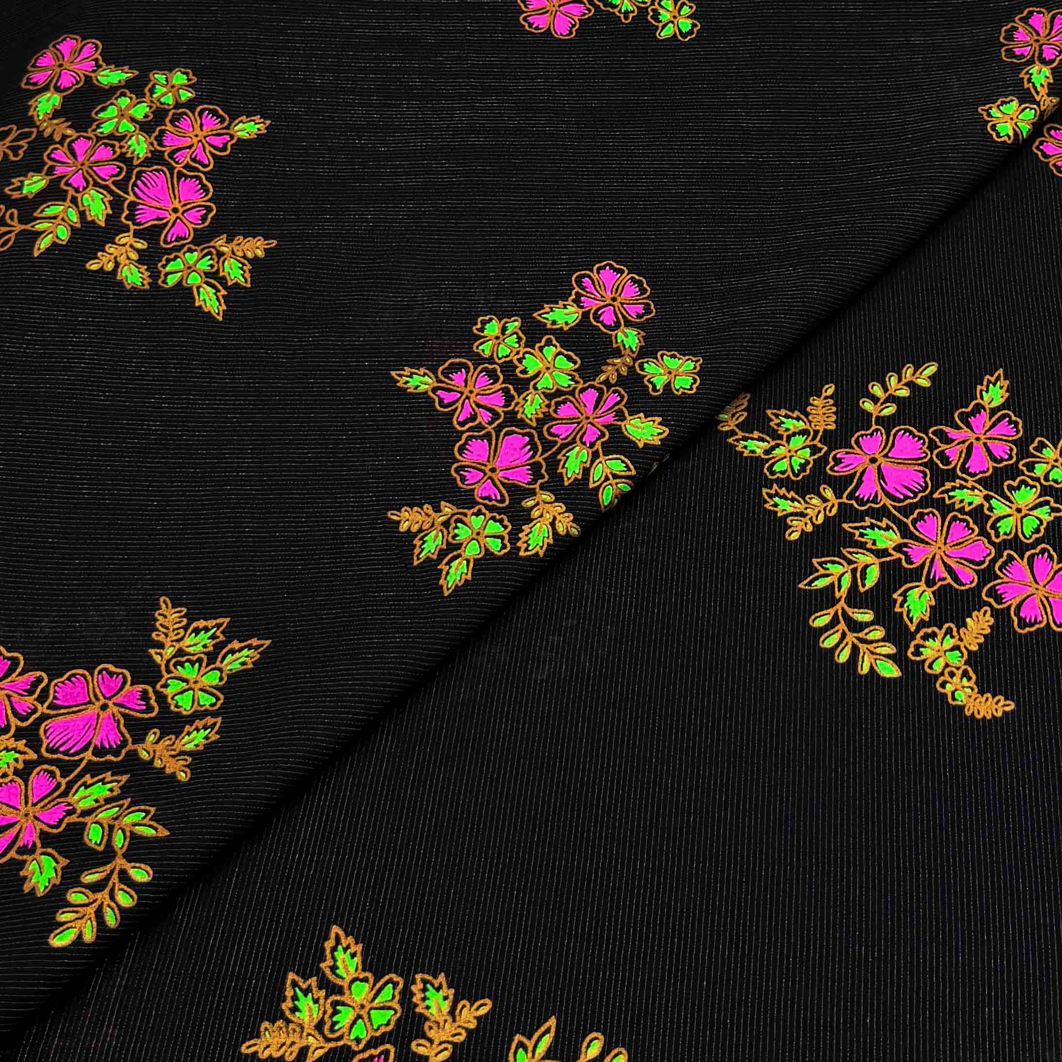 lawn prints embroidery-17 Premium Glitter Lawn Print D103 - Image 1