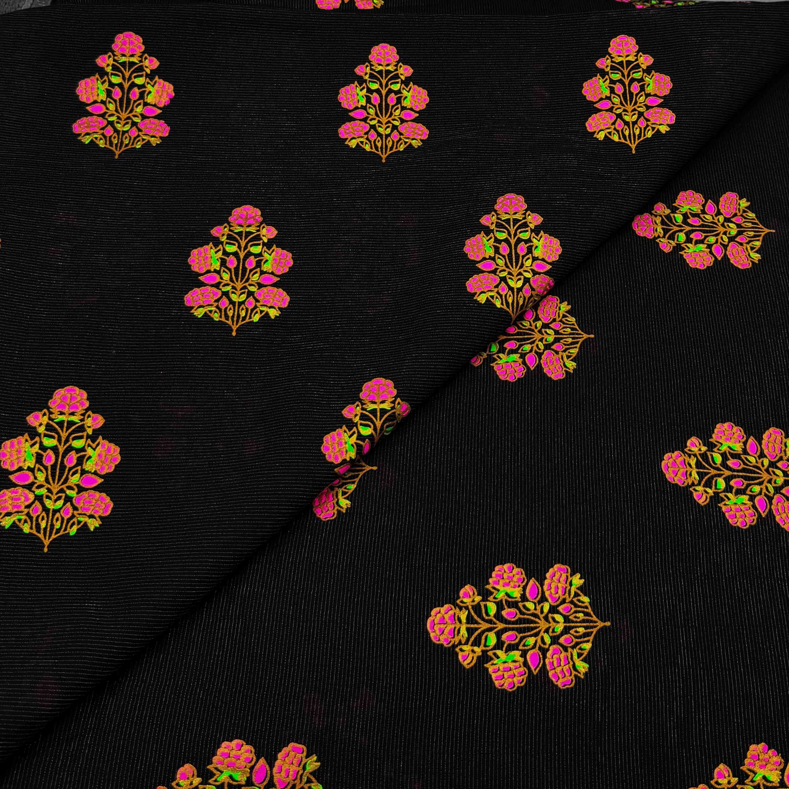 lawn prints embroidery-18 Premium Glitter Lawn Print D105 - Image 1