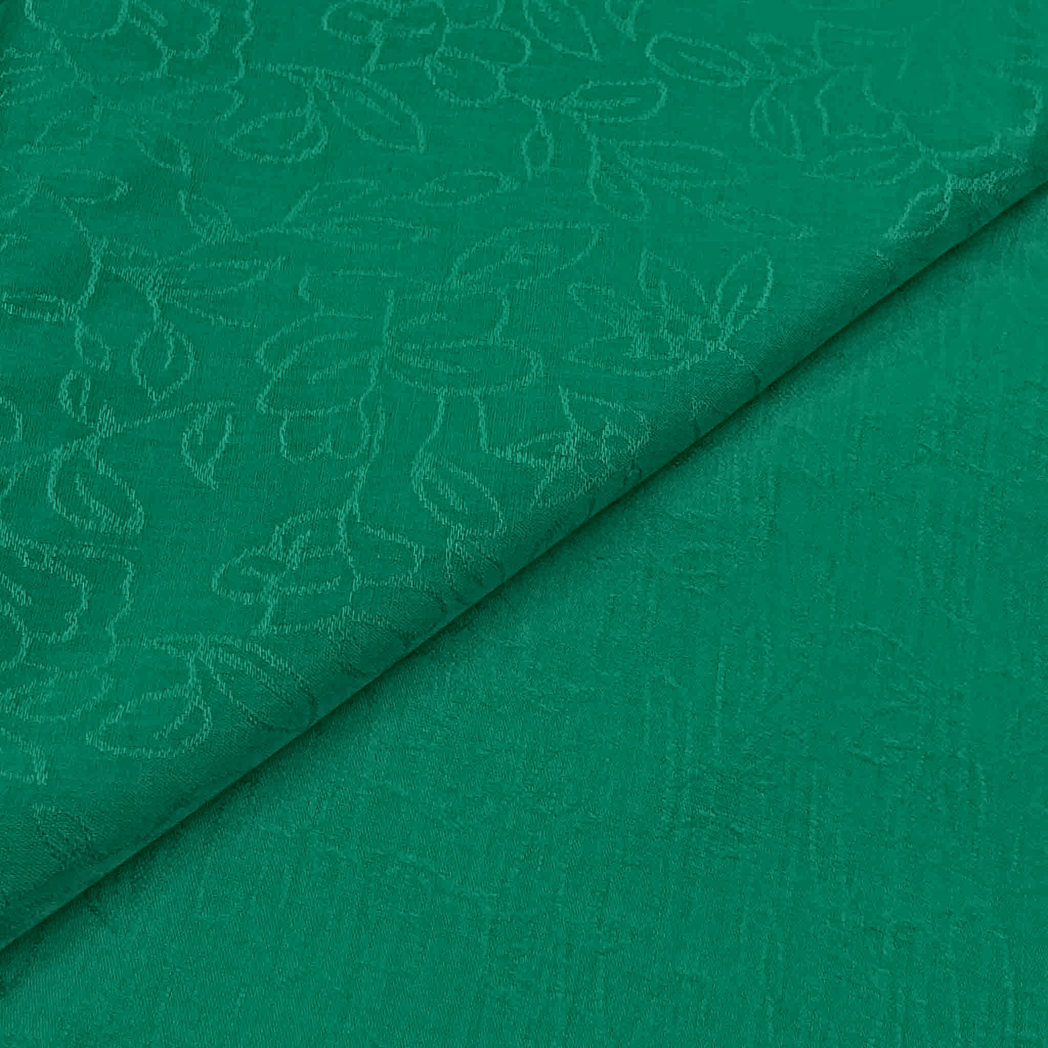 Emerald Floral Linen Emerald - Image 1