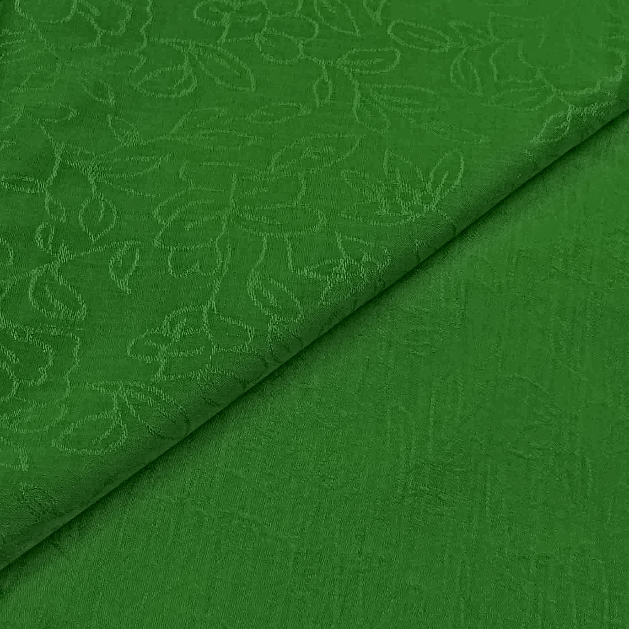 Forest_Green Floral Linen Forest Green - Image 1