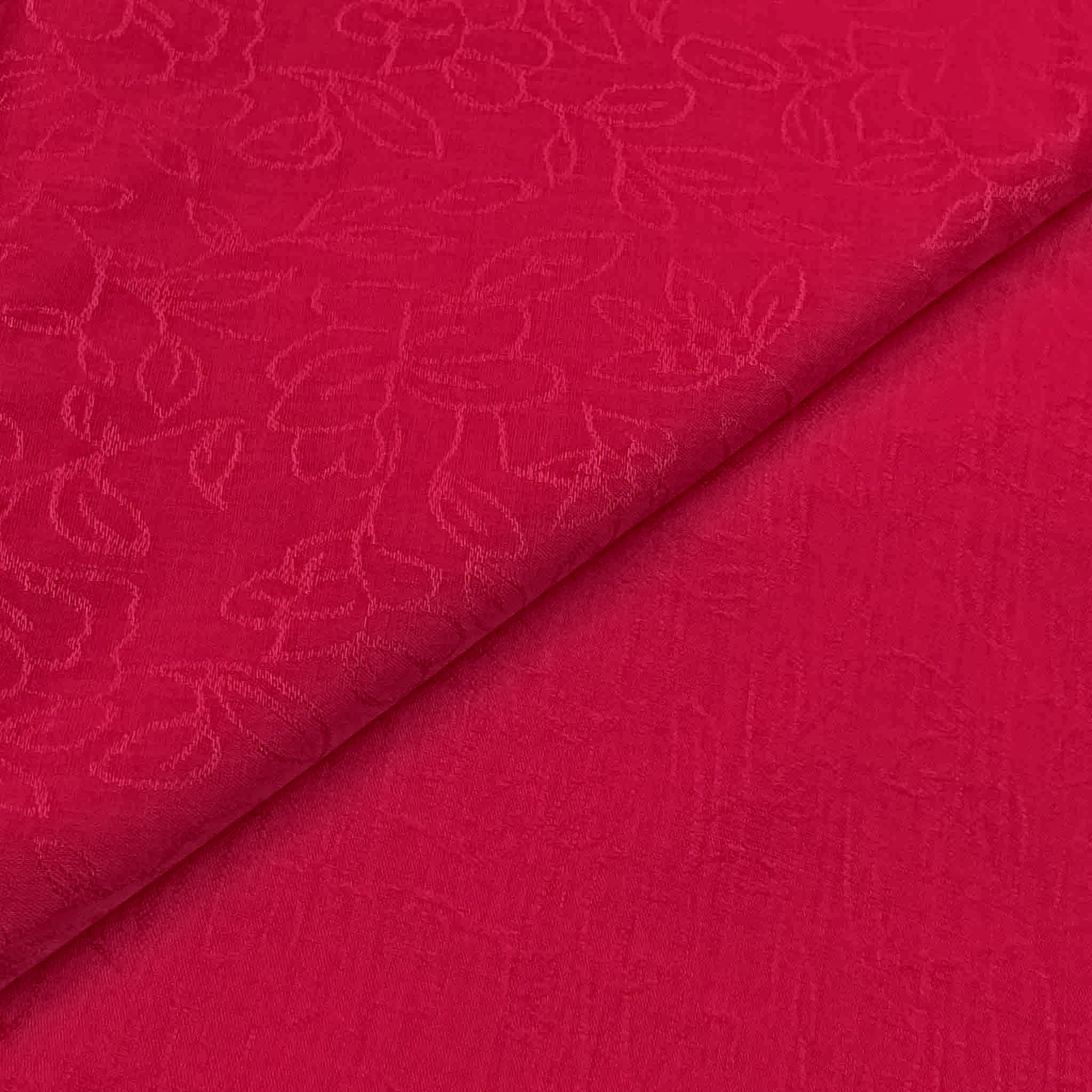 Hot_Pink Floral Linen Hot Pink - Image 1
