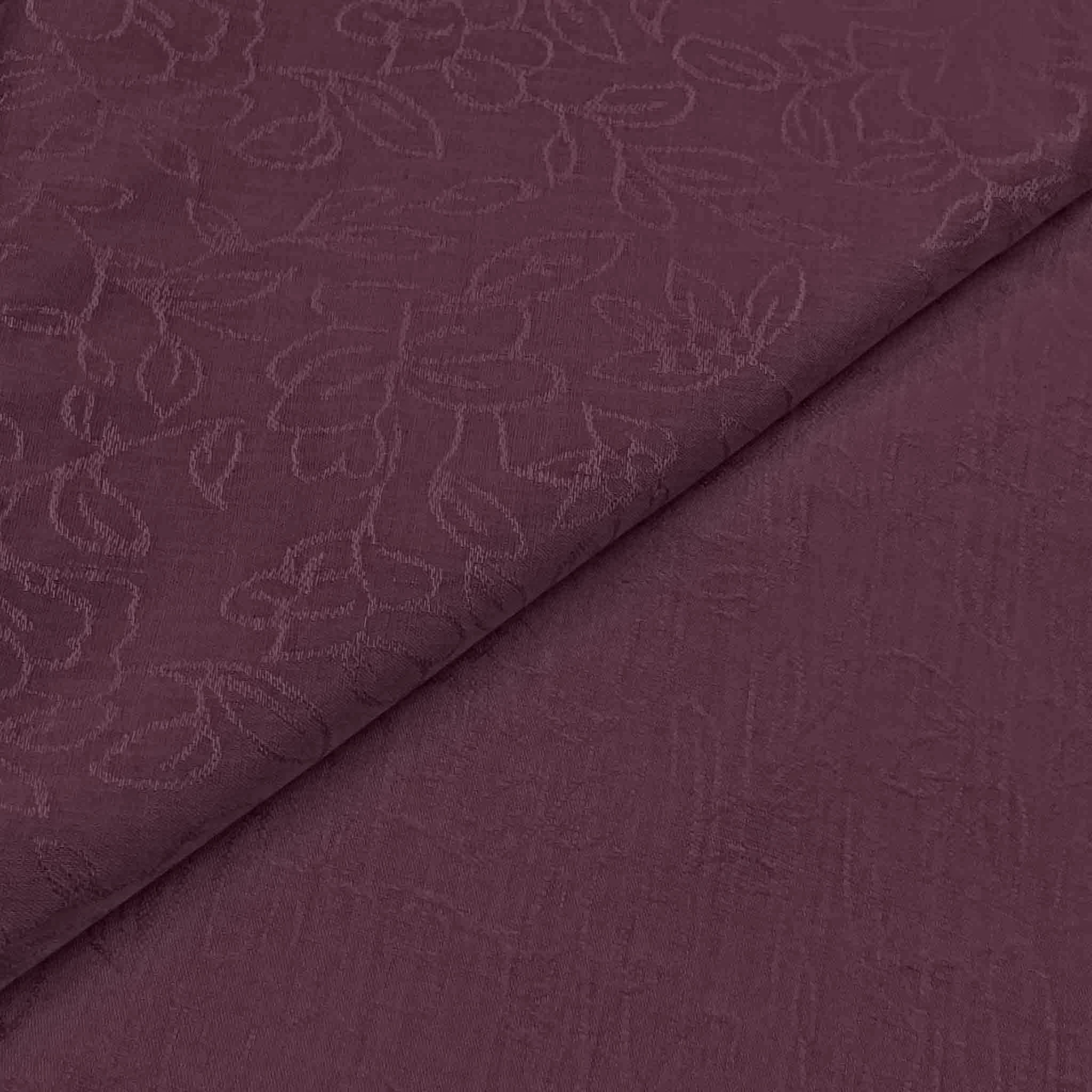 Mauve Floral Linen Mauve - Image 1