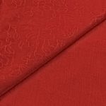 Floral Linen Tomato Red