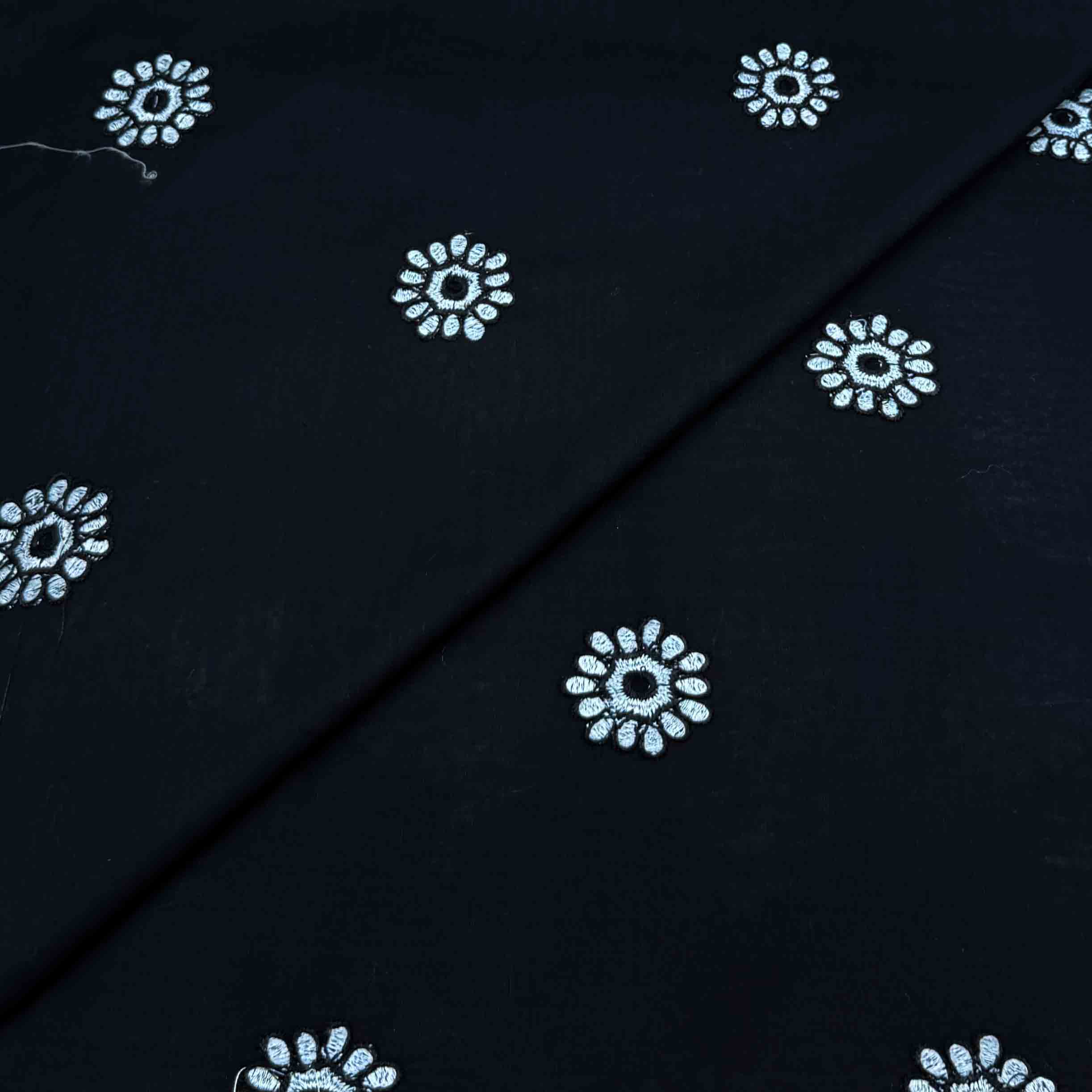 monochrome embroidery-24 Lawn Embroidery D26D3409 - Image 1