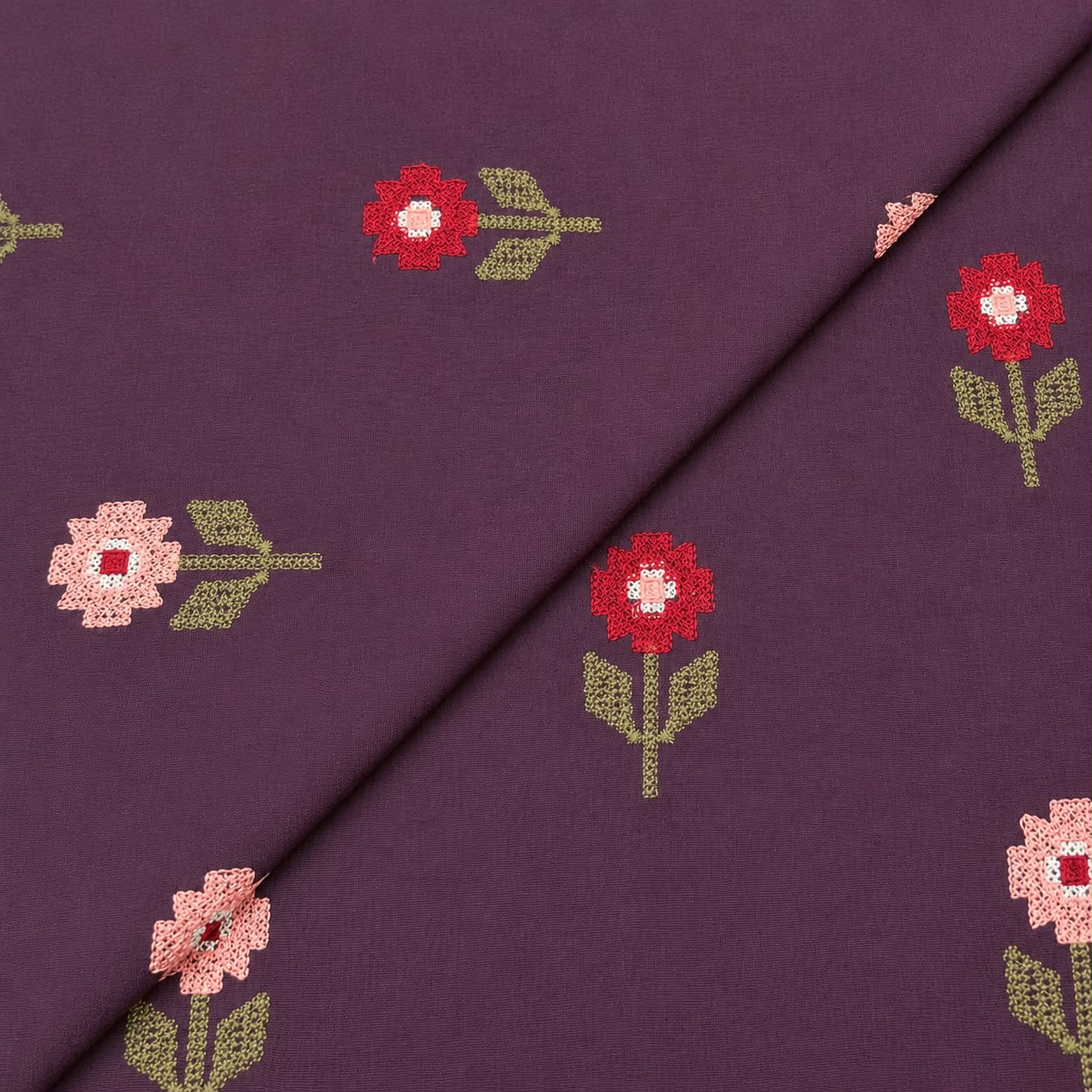 Silk Karandi Embroidery 5 Silk Karandi Embroidery D27D114 - Image 1