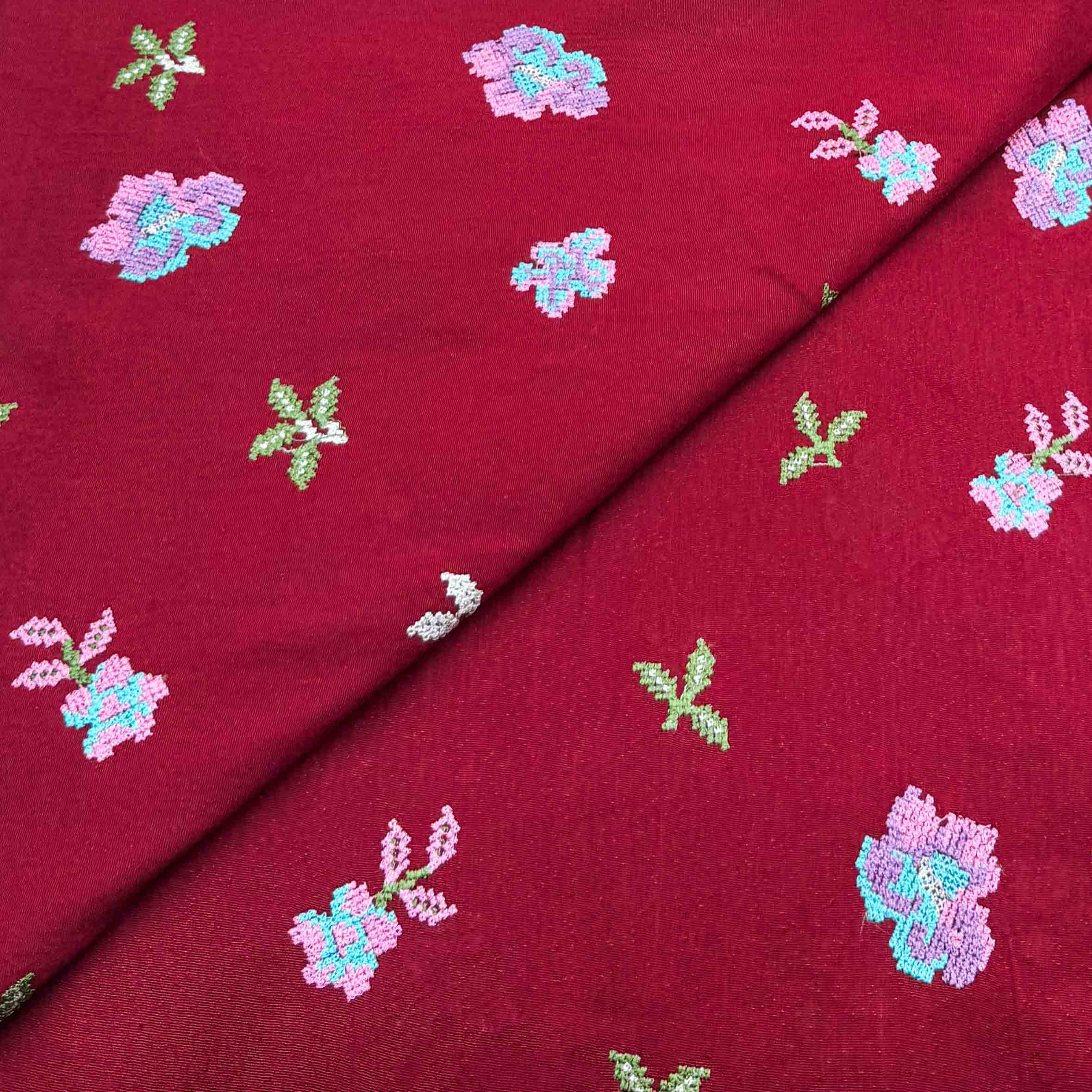 karandi new embroidery-23 Silk Karandi Embroidery D27D144 - Image 1