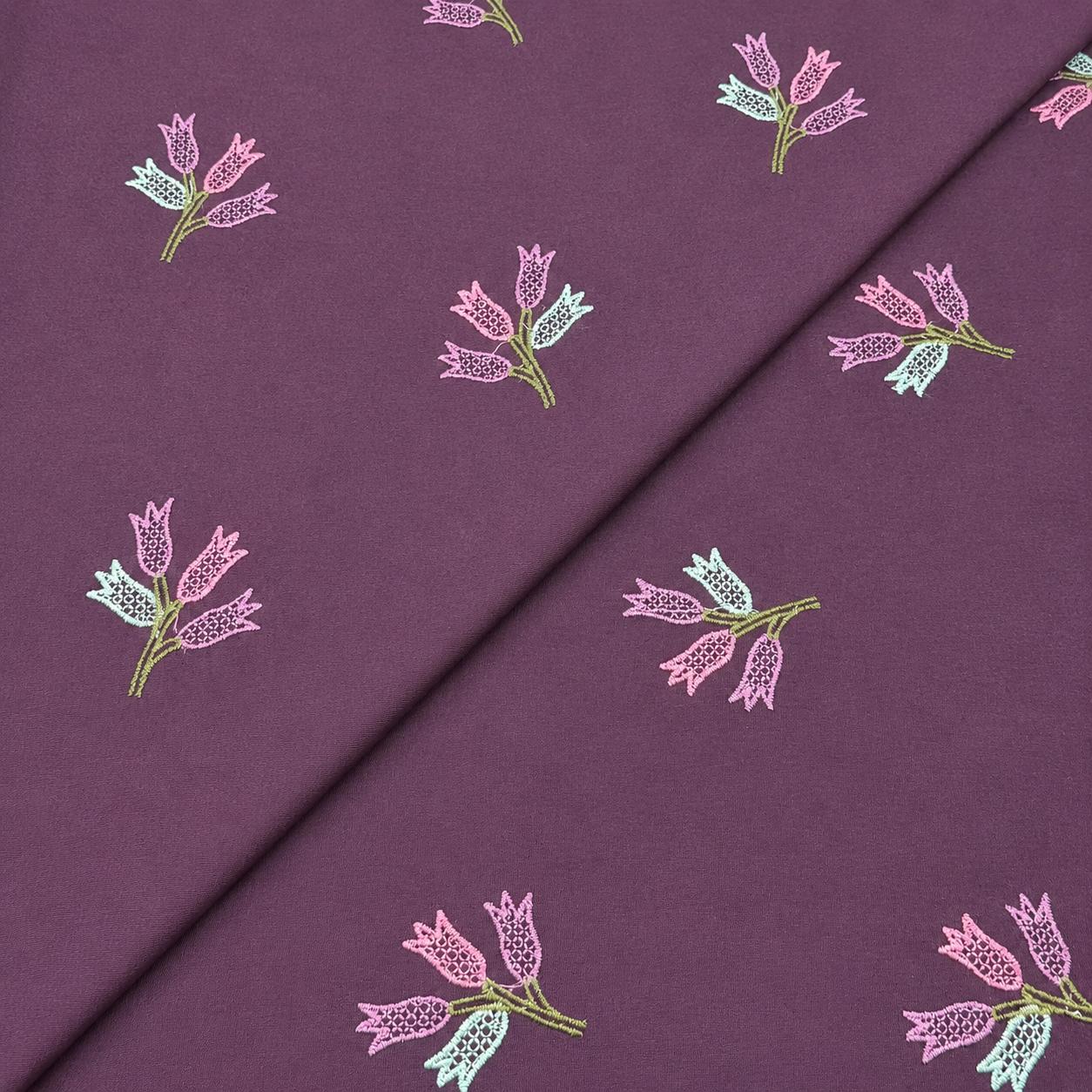 new emb 5 Silk Karandi Embroidery D27D126 - Image 1