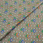 Viscose Discharge Print D26D04 - Grey Rose Buti