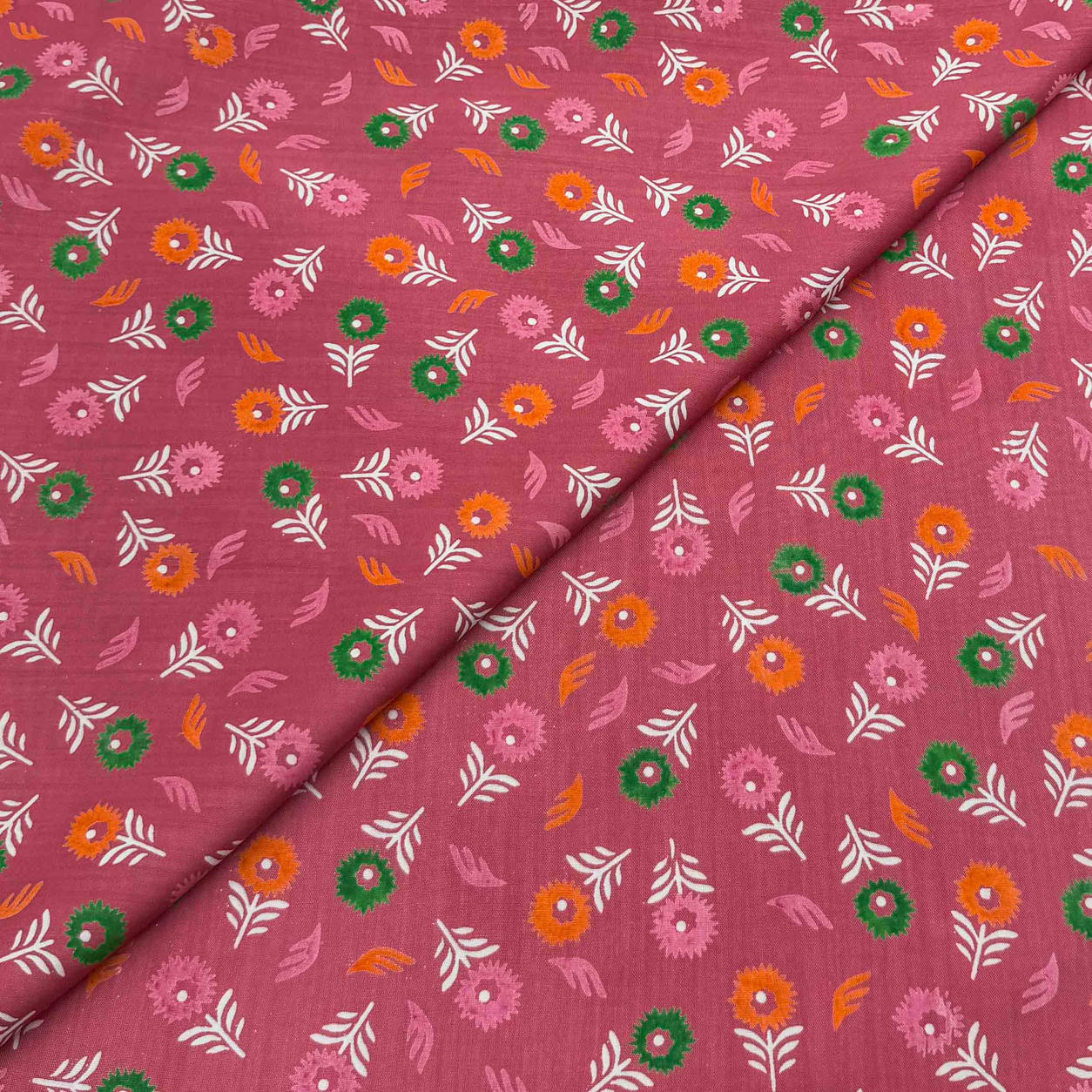 viscose-discharge-d28-poppy-fern-dusty-rose Viscose Discharge Print D26D28 - Dusty Rose Poppy Fern - Image 1