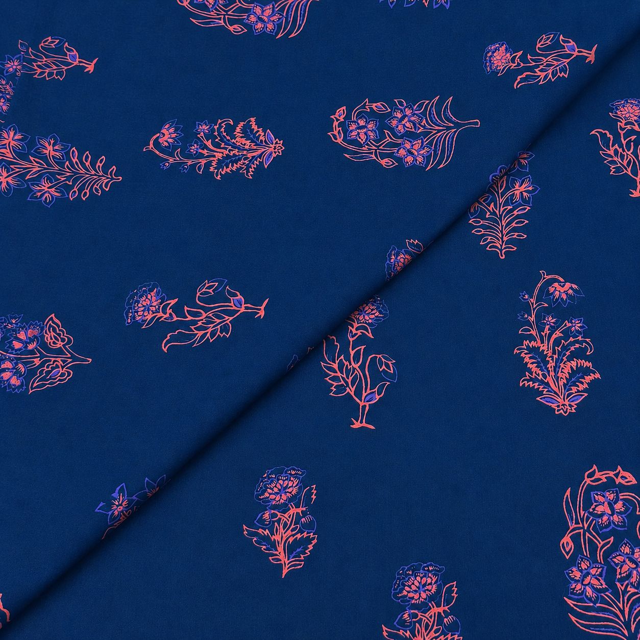 Cambric Prints New12 Cambric Cotton Block Print D26D186 - Image 1