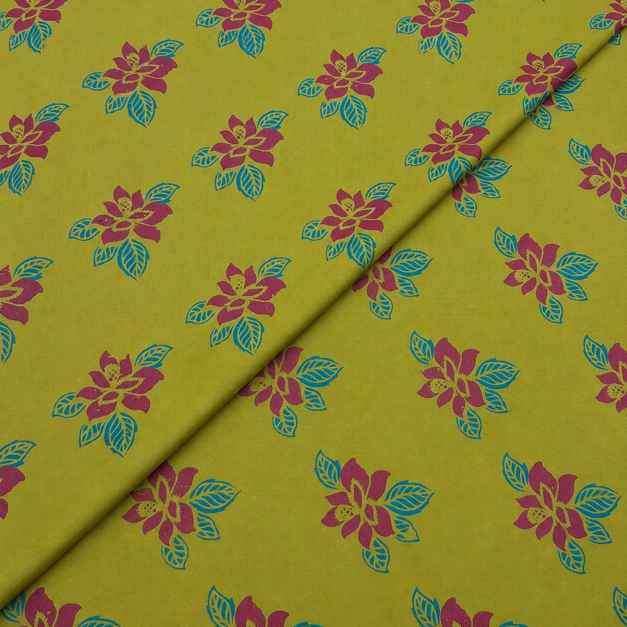 Cambric Prints New13 Cambric Cotton Block Print D26D187 - Image 1