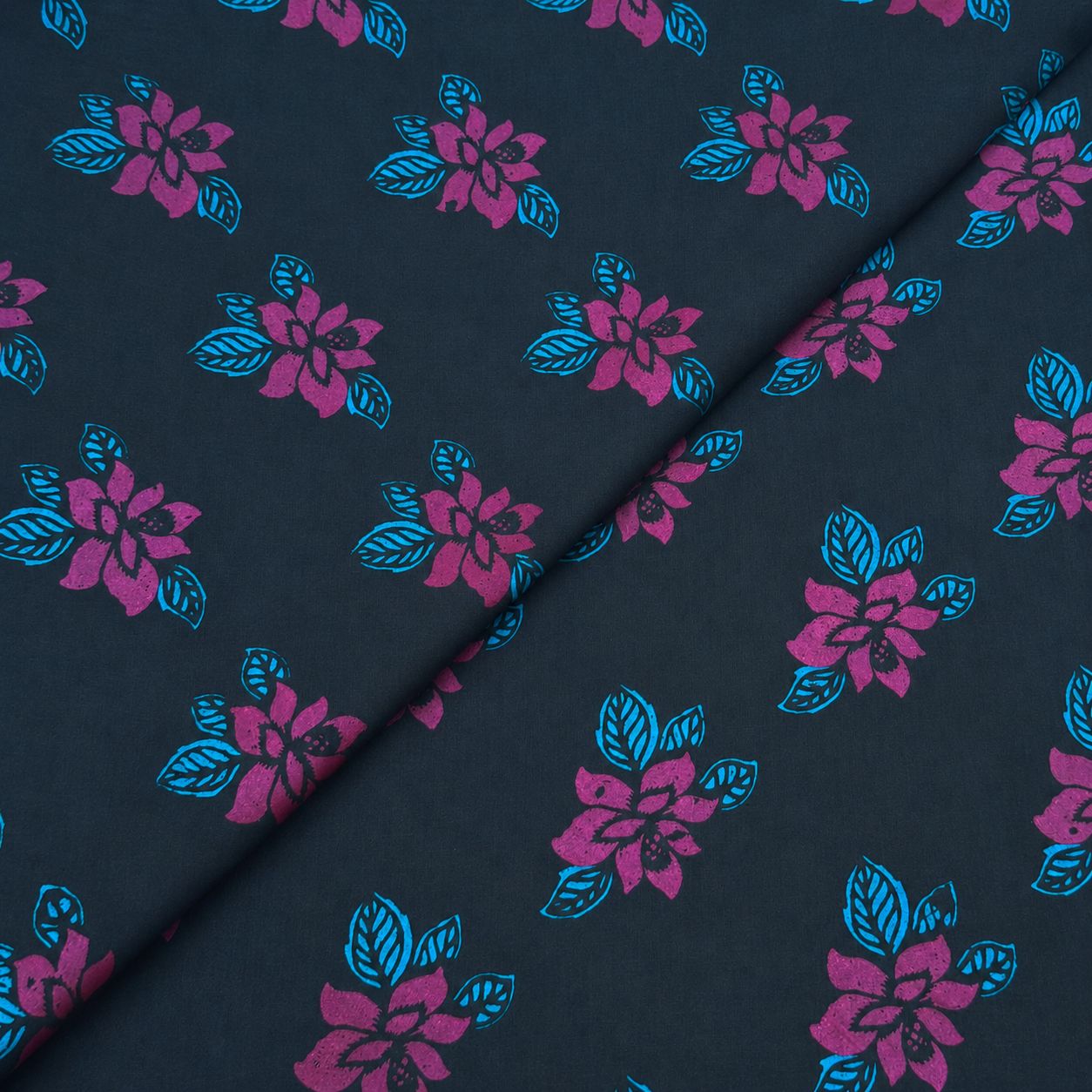 Cambric Prints New3 Cambric Cotton Block Print D26D177 - Image 1