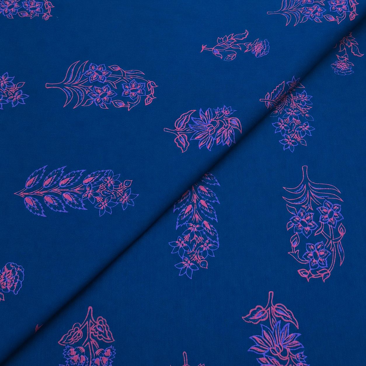 Cambric Prints New7 Cambric Cotton Block Print D26D181 - Image 1