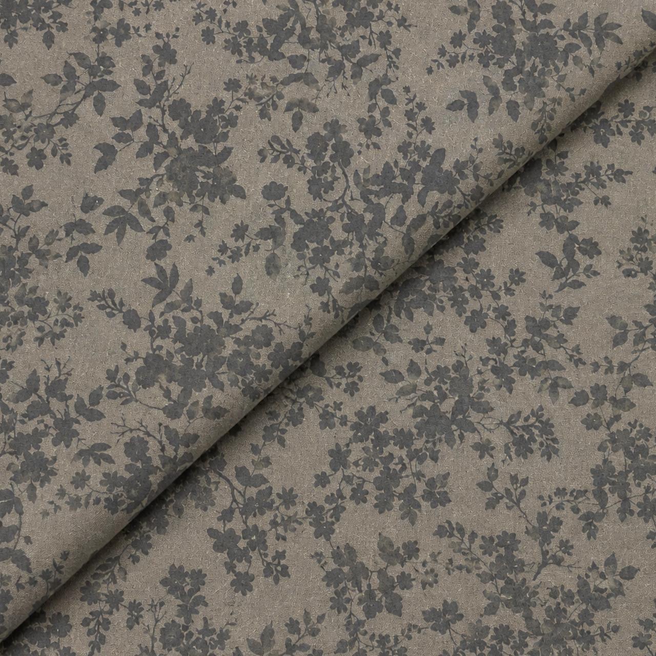 black floral Lawn Digital Print D26D1639 - Image 1