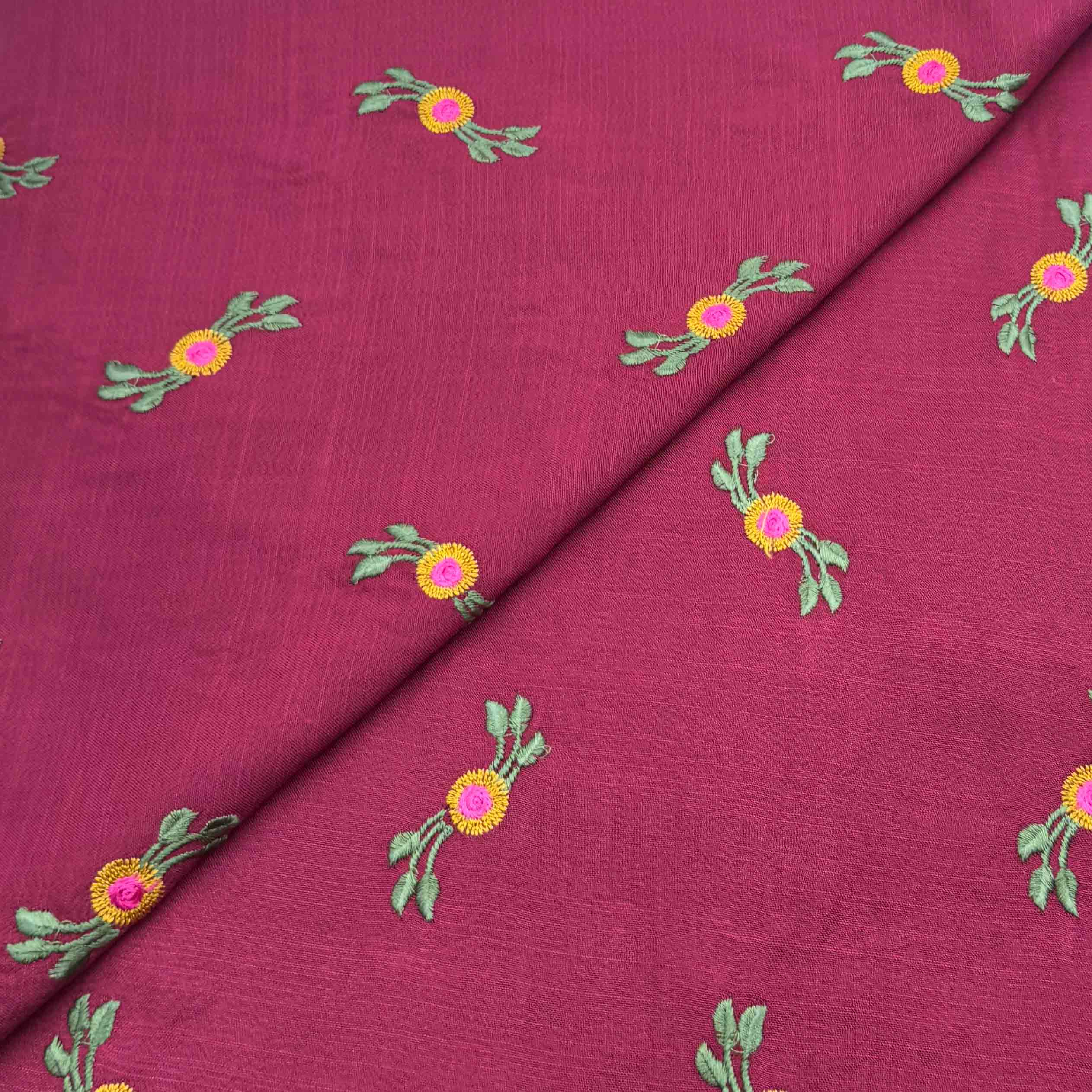 intermix new-48 Slub Linen Embroidery - Image 1