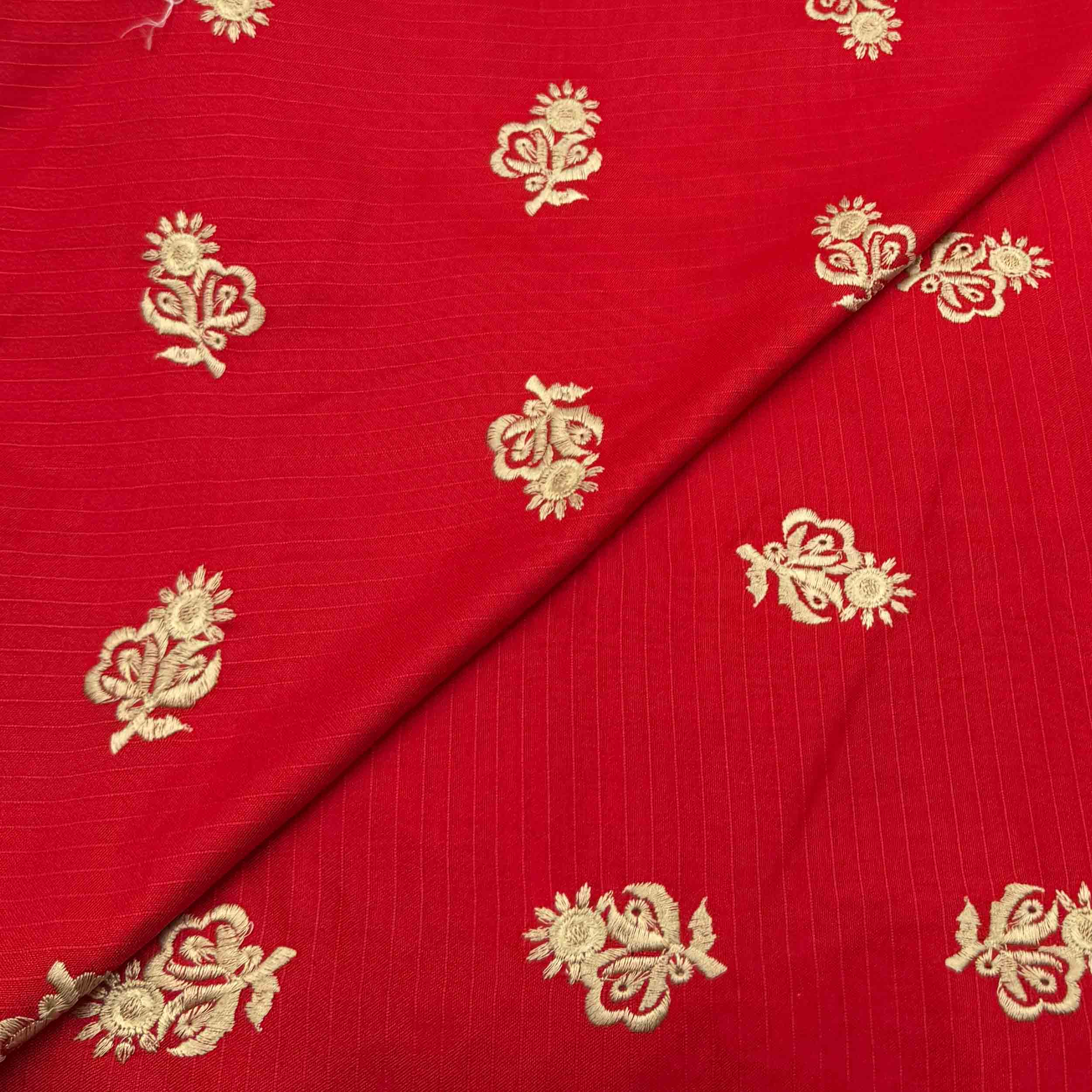new products-25 Slub Linen Embroidery D27D129 - Image 1