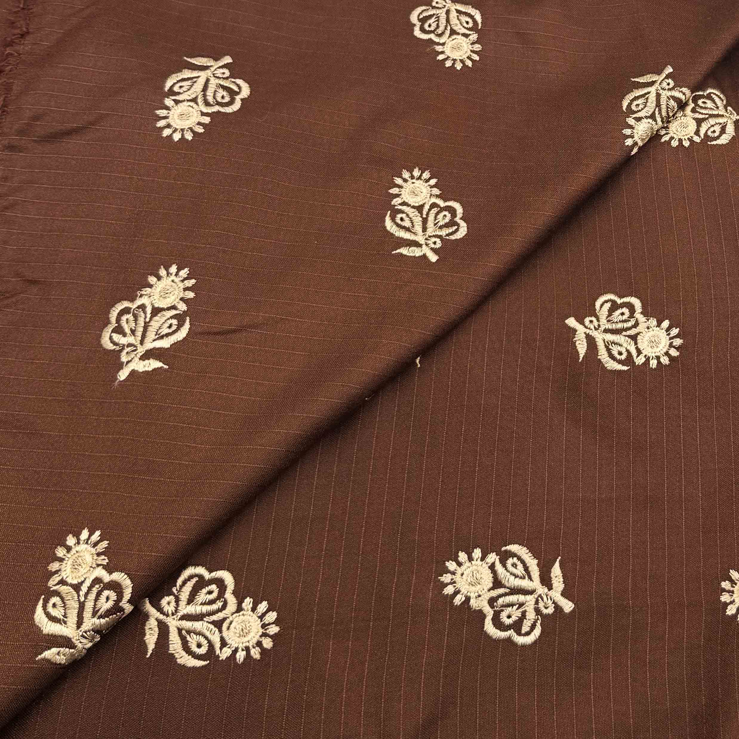 new products-28 Slub Linen Embroidery D27D132 - Image 1