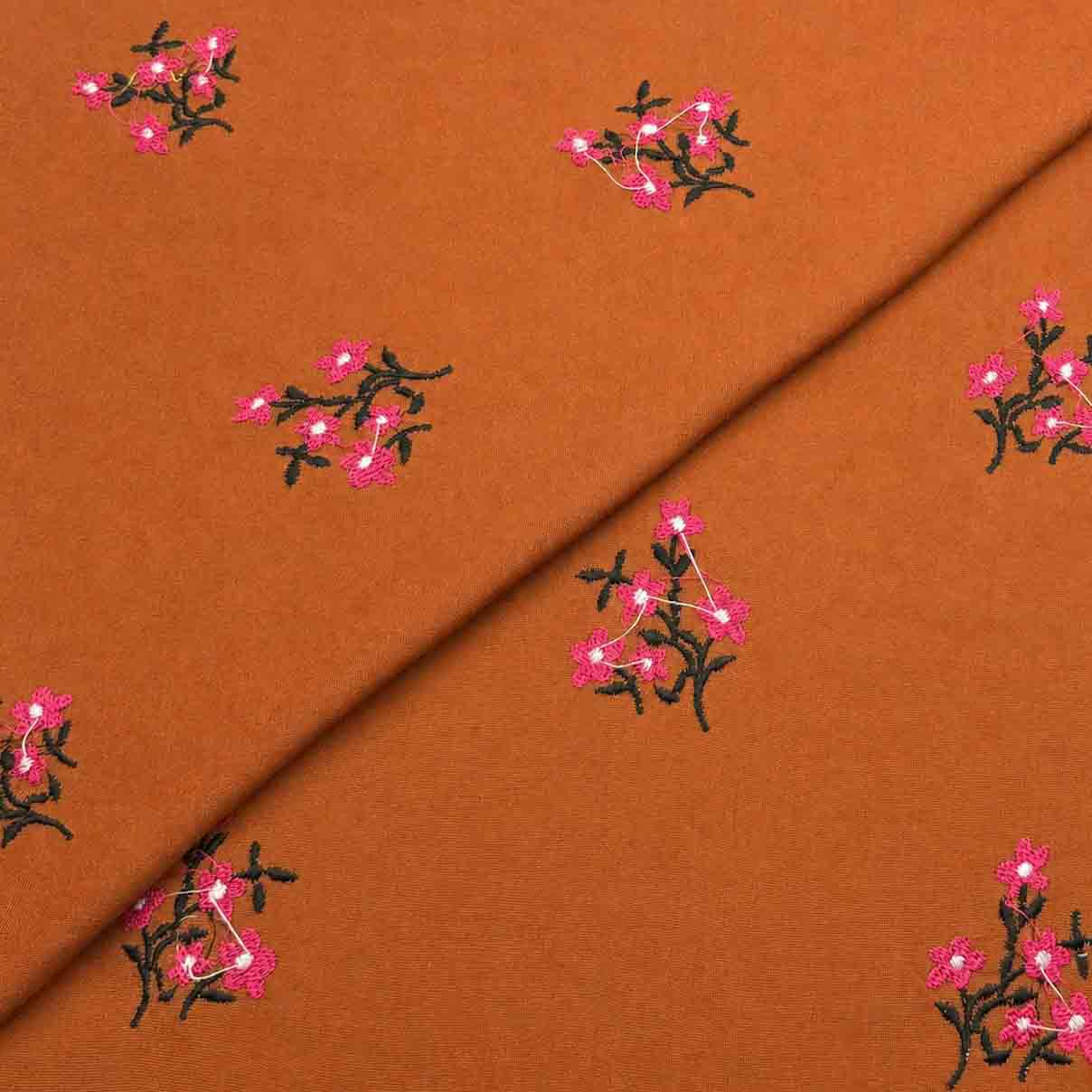 new products emb-14 Silk Karandi Embroidery D25D112 - Image 1