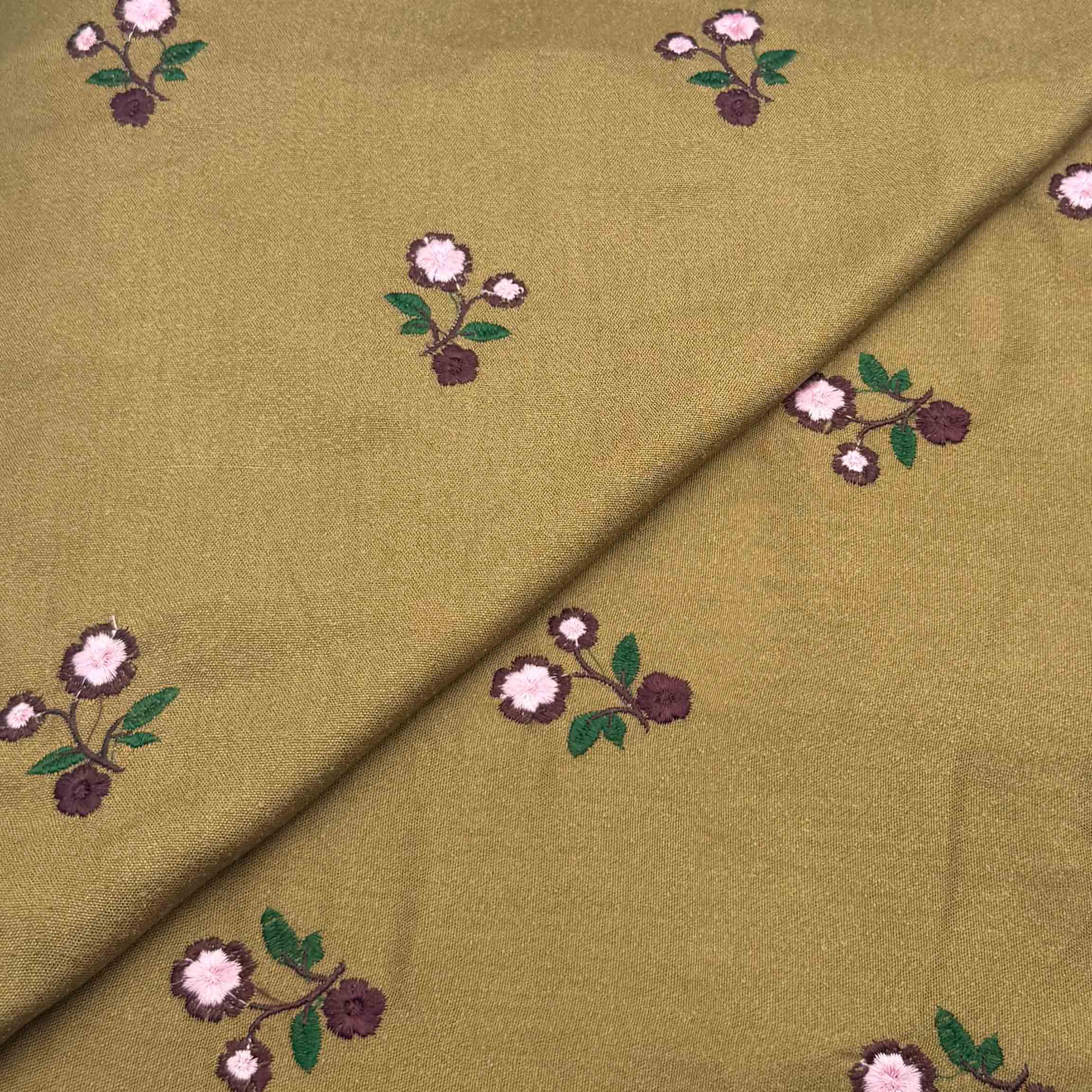 new products emb-24 Silk Karandi Embroidery D25D120 - Image 1