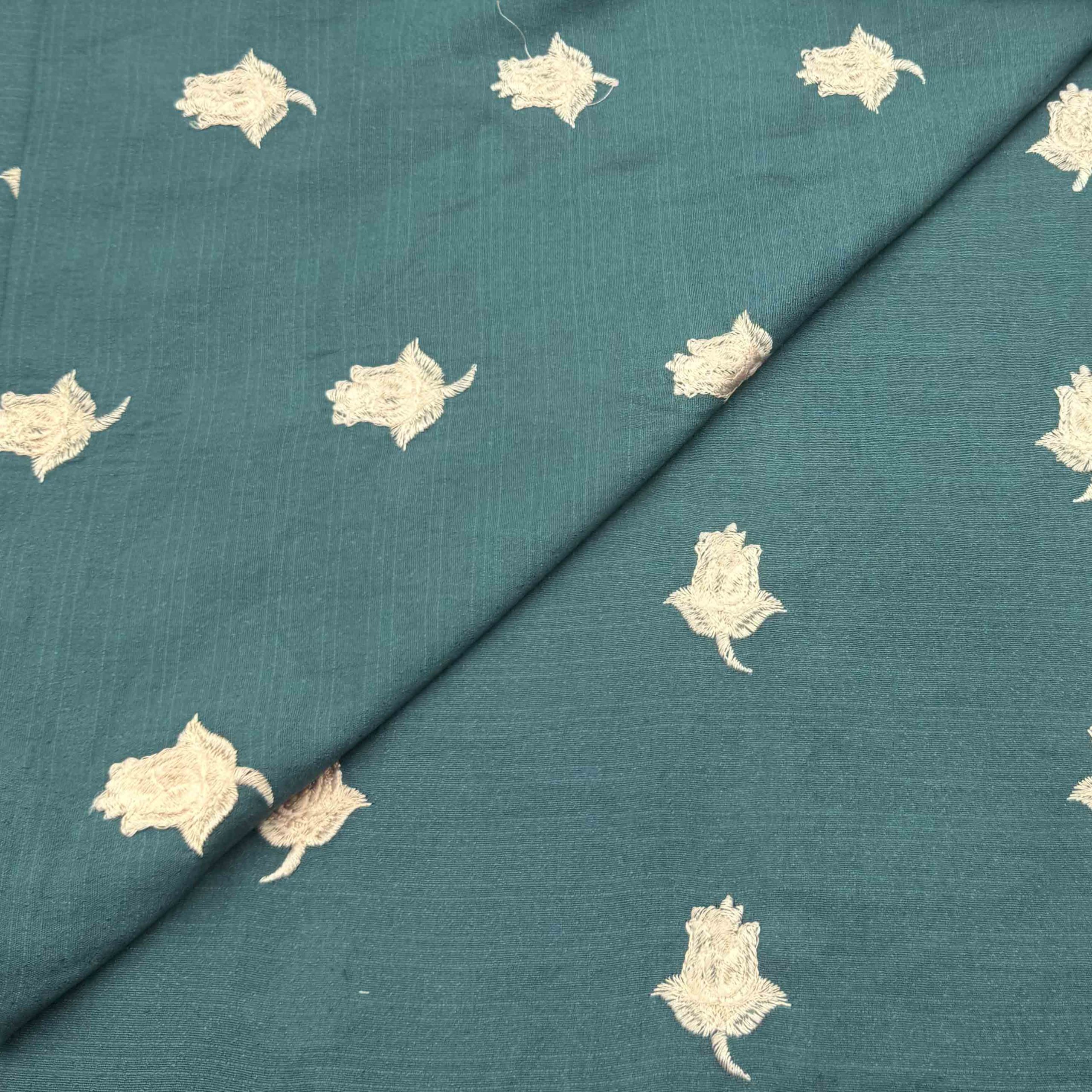 new products emb-32 Silk Karandi Embroidery D25D127 - Image 1