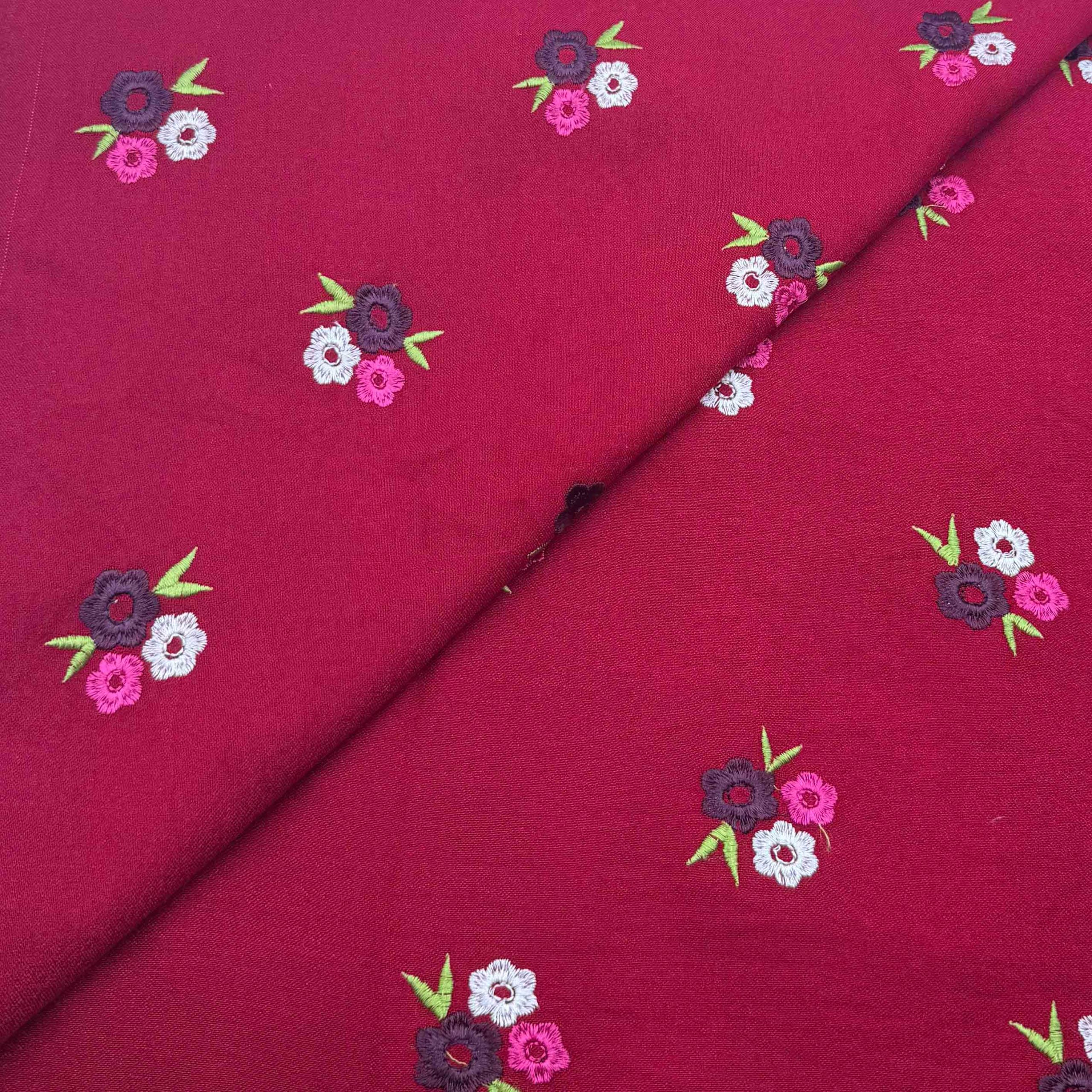 new products emb-63 Peach Wool Embroidery D25D208 - Image 1